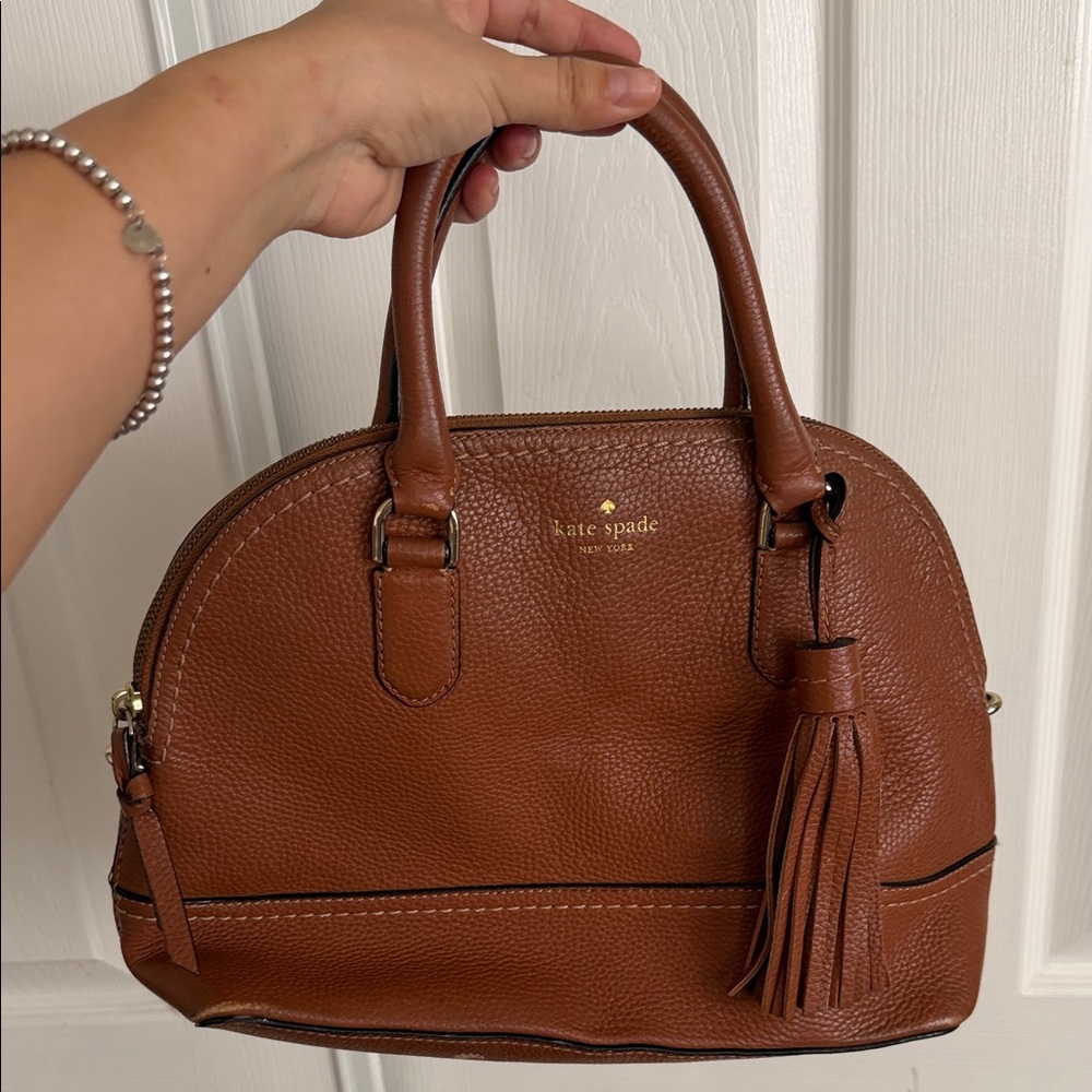 Kate Spade Tan Leather Satchel